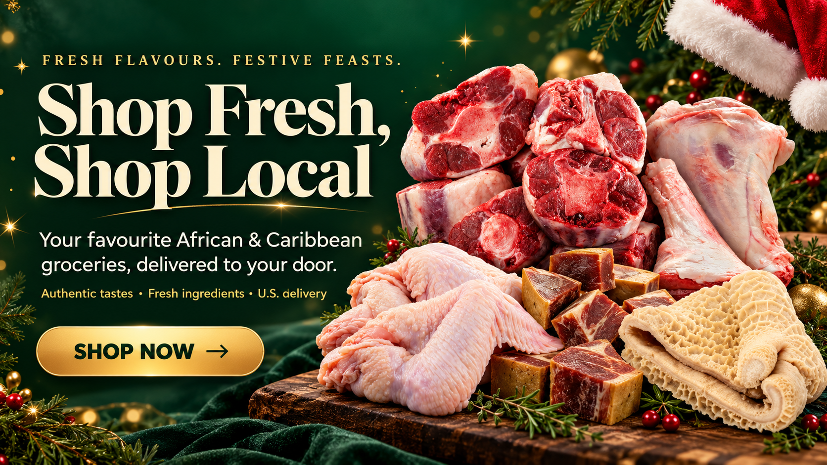 Festive African grocery favorites
